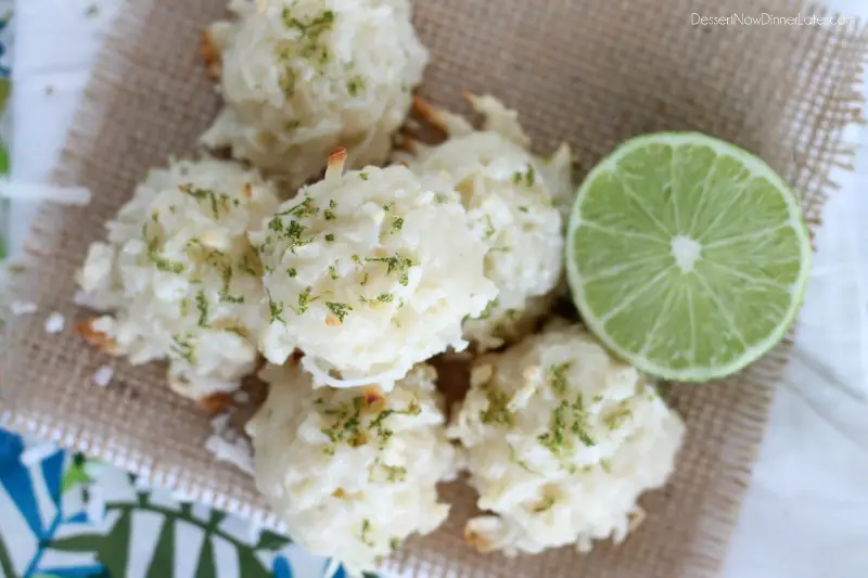 Coconut Key Lime Macaroons2