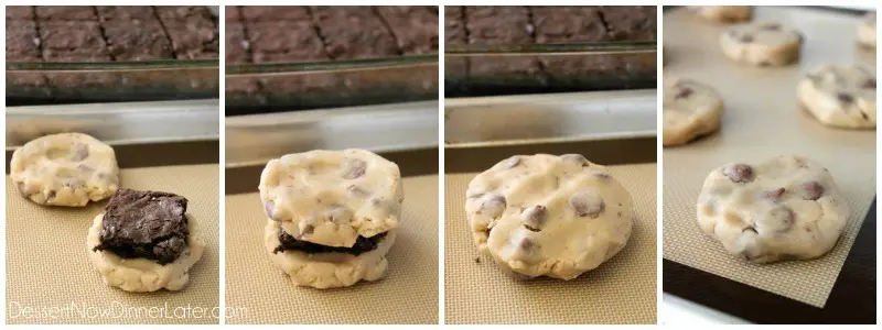 Brownie Stuffed Cookies