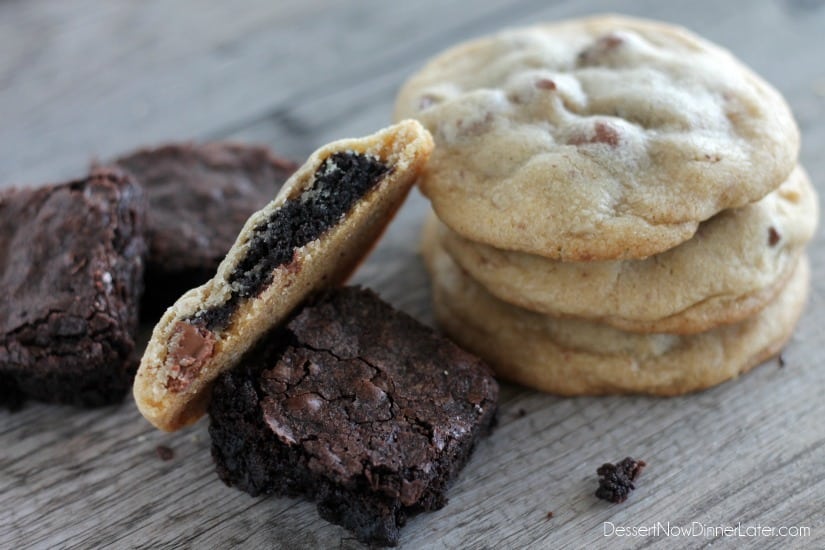 Brownie Stuffed Cookies