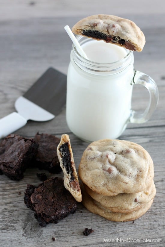 Brownie Stuffed Cookies