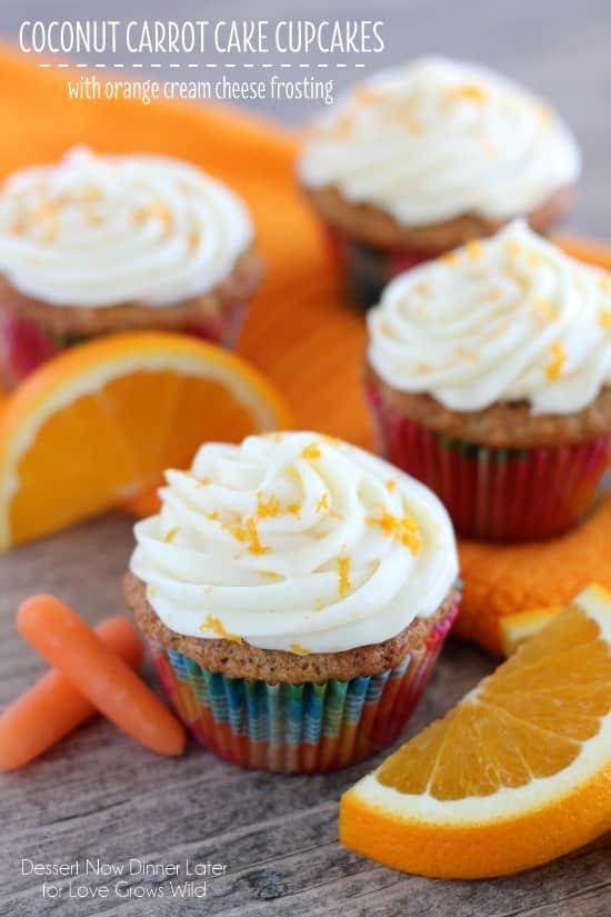 Coconut Carrot Cake Cupcakes