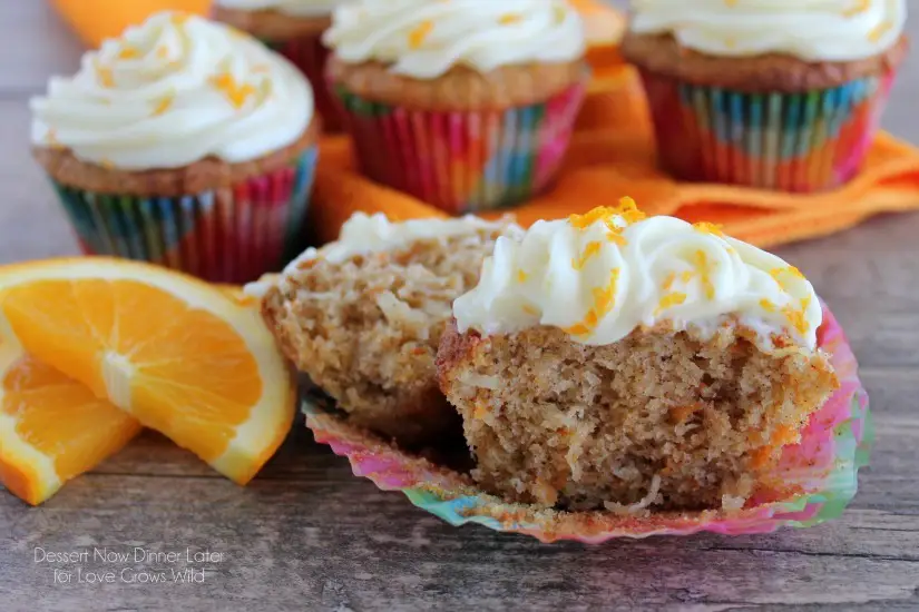 Coconut Carrot Cake Cupcakes