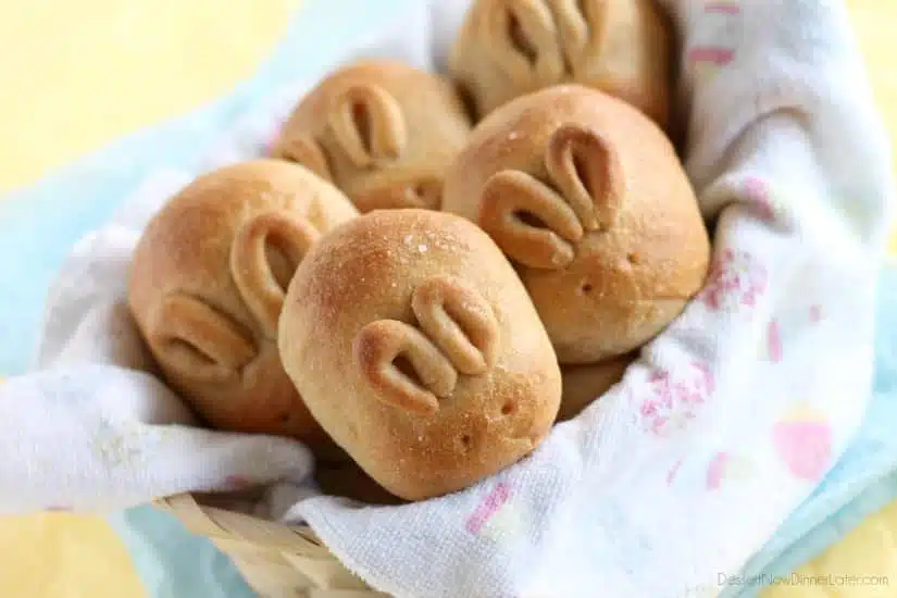 Fluffy Whole Wheat Bunny Rolls