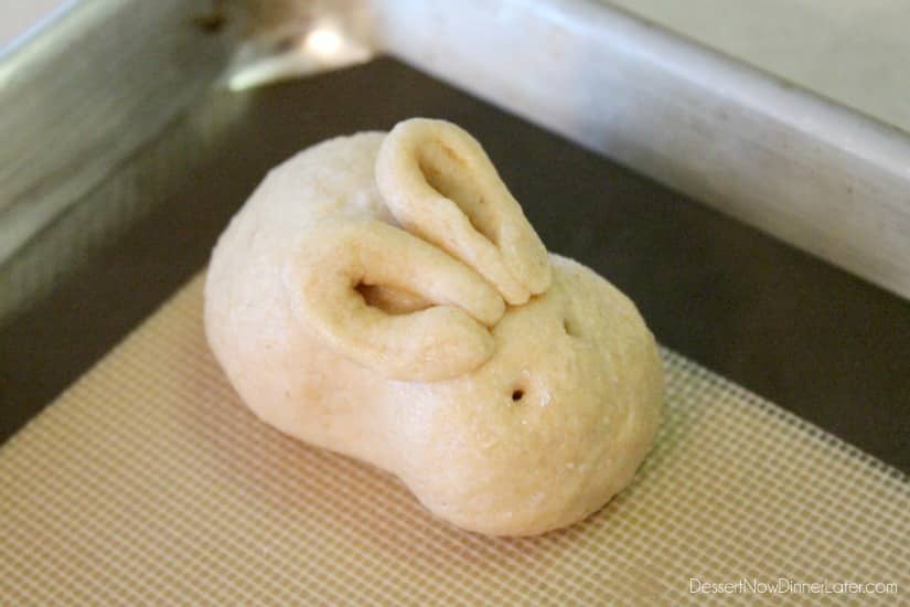 Fluffy Whole Wheat Bunny Rolls