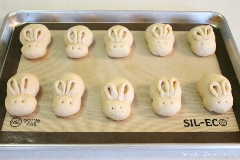 Fluffy Whole Wheat Bunny Rolls