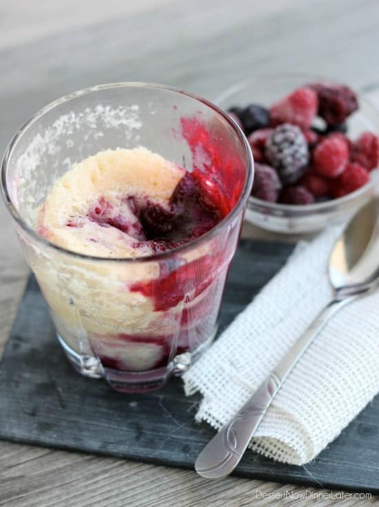 Single-Serving Triple Berry Cobbler