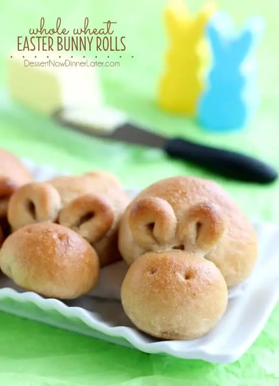 Whole Wheat Easter Bunny Rolls