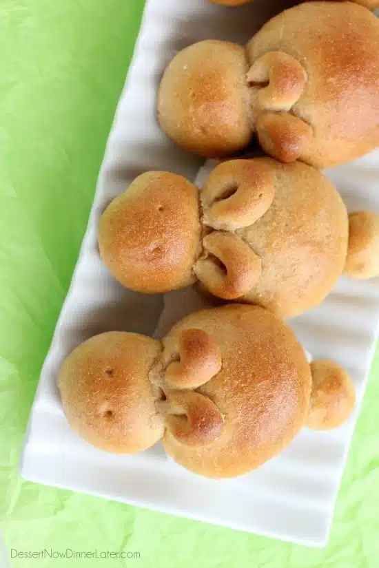 Whole Wheat Easter Bunny Rolls