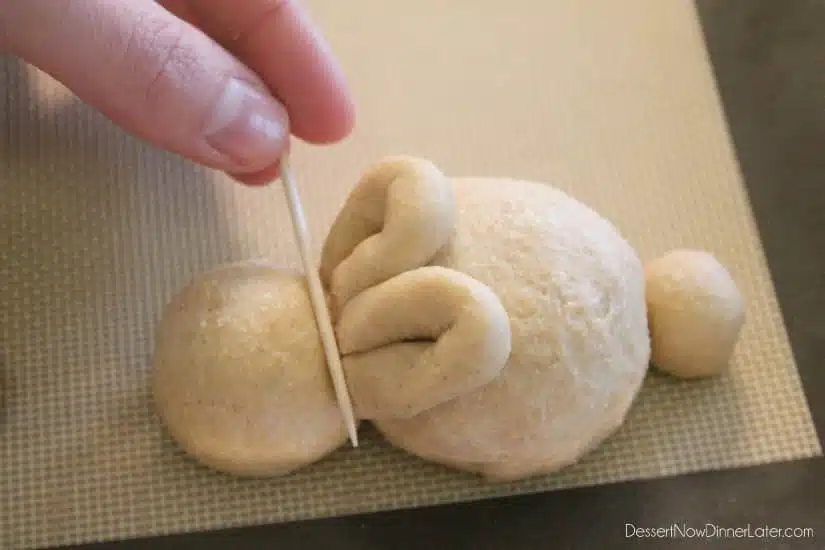 Whole Wheat Easter Bunny Rolls