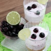 Blueberry Lime No-Bake Cheesecake Cups
