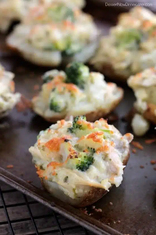 Chicken and Broccoli Stuffed Twice Baked Potatoes