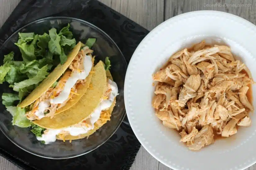 Crockpot Chicken Ranch Tacos