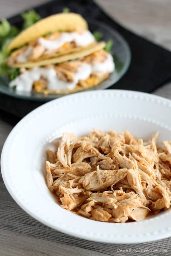 Crockpot Chicken Ranch Tacos