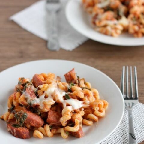 Kielbasa Pasta Bake