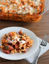 Kielbasa Pasta Bake