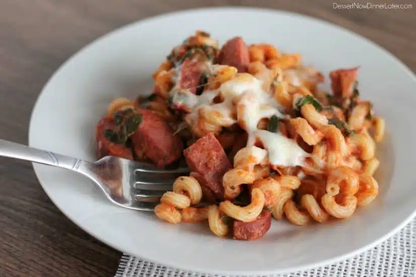 Kielbasa Pasta Bake