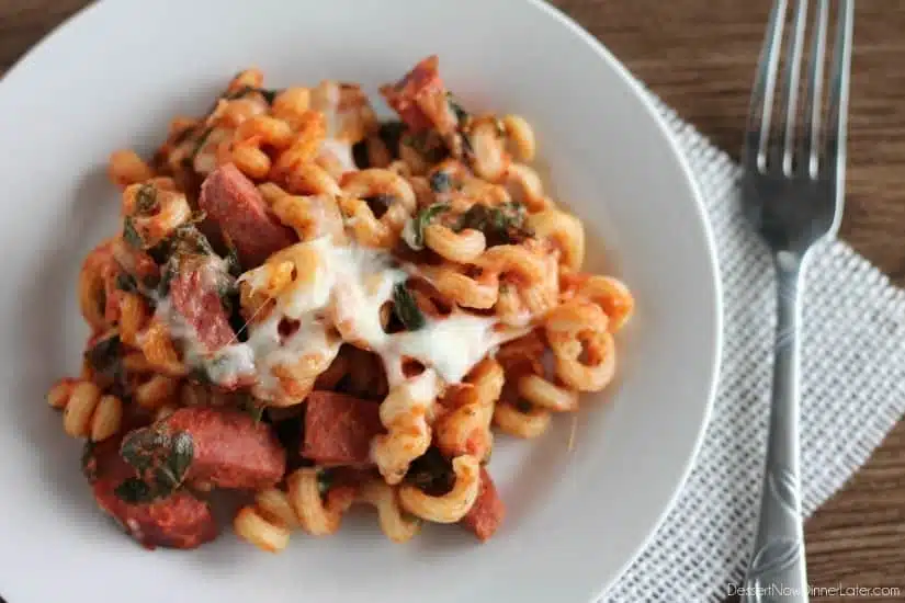 Kielbasa Pasta Bake