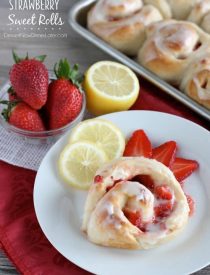 Lemon Strawberry Sweet Rolls