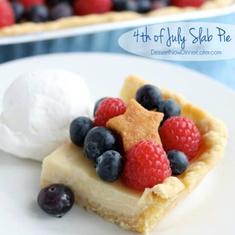 4th of July Slab Pie