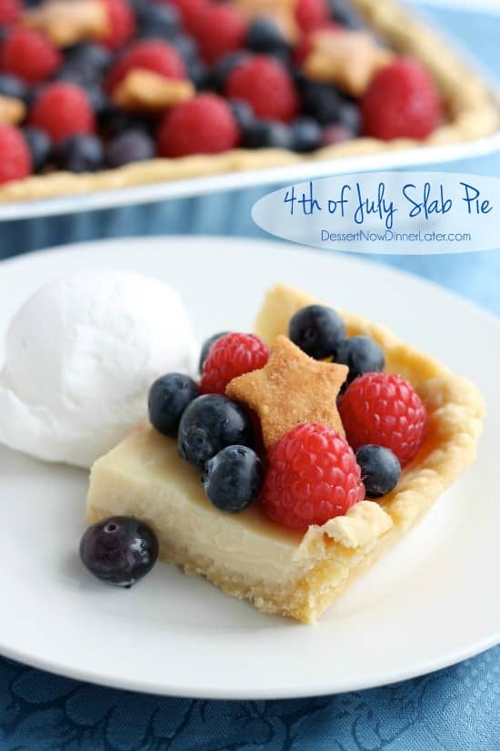 4th of July Slab Pie
