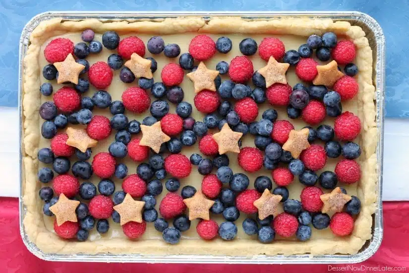 4th of July Slab Pie