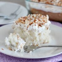 Coconut Cream Poke Cake + Video | Dessert Now Dinner Later