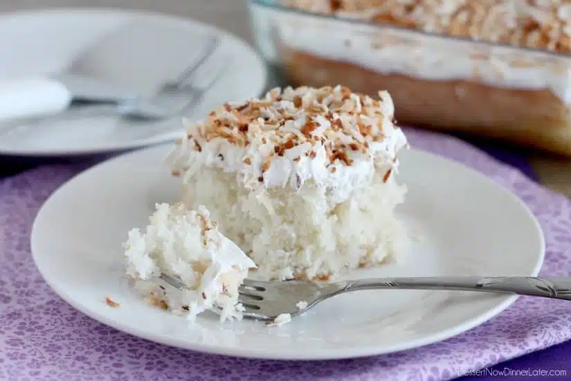 Coconut Cream Poke Cake