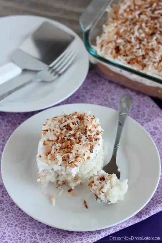 Coconut Cream Poke Cake