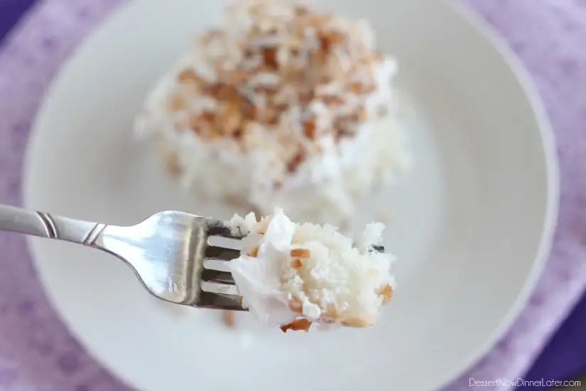 Coconut Cream Poke Cake