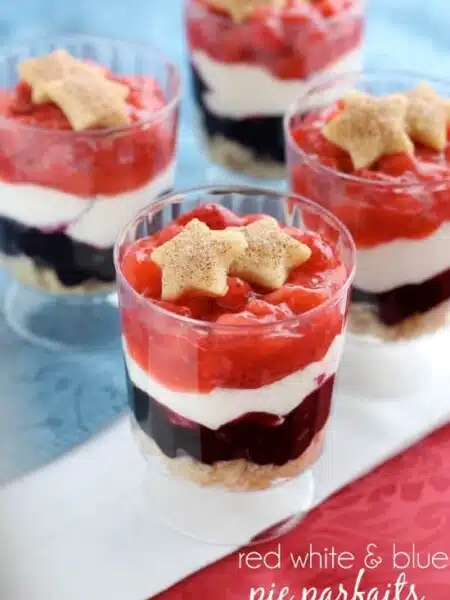 Red White & Blue Pie Parfaits