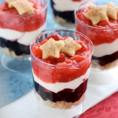 Red White & Blue Pie Parfaits