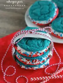 Red White and Blue Whoopie Pies