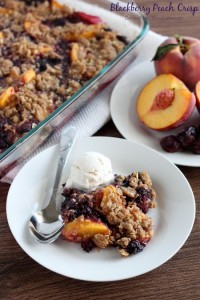 Blackberry Peach Crisp | Dessert Now Dinner Later