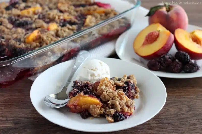 Blackberry Peach Crisp