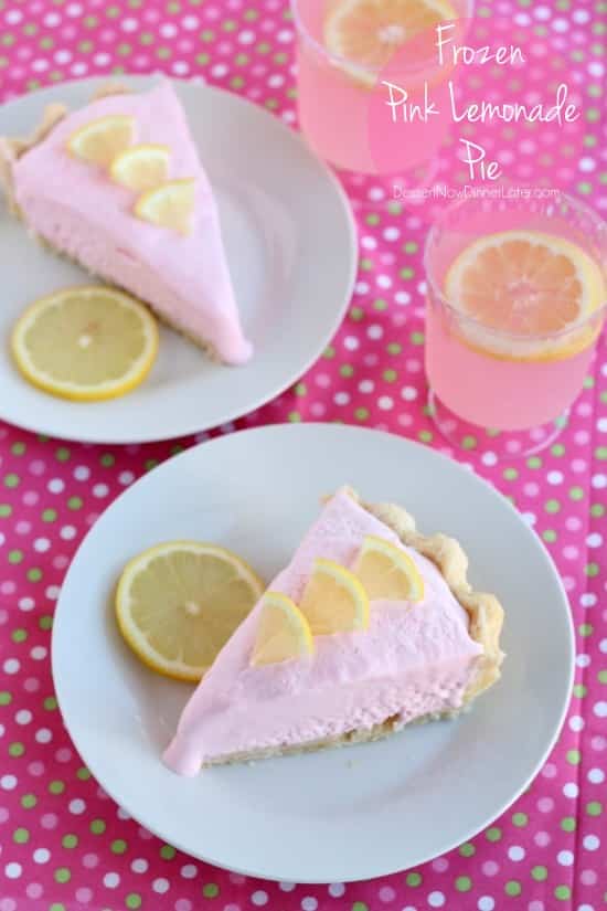  Frozen Pink Lemonade Pie