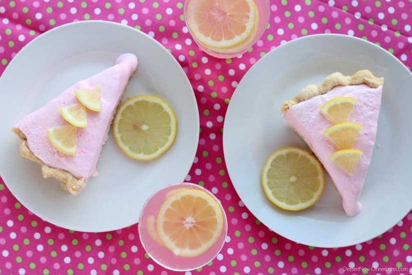  Frozen Pink Lemonade Pie