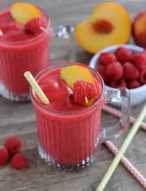 Frozen Raspberry Peach Lemonade
