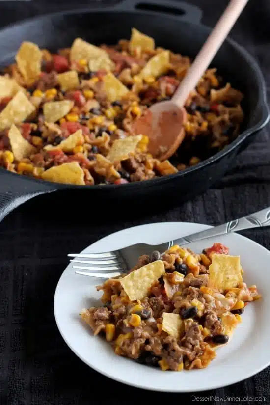  Nacho Supreme Skillet Pasta