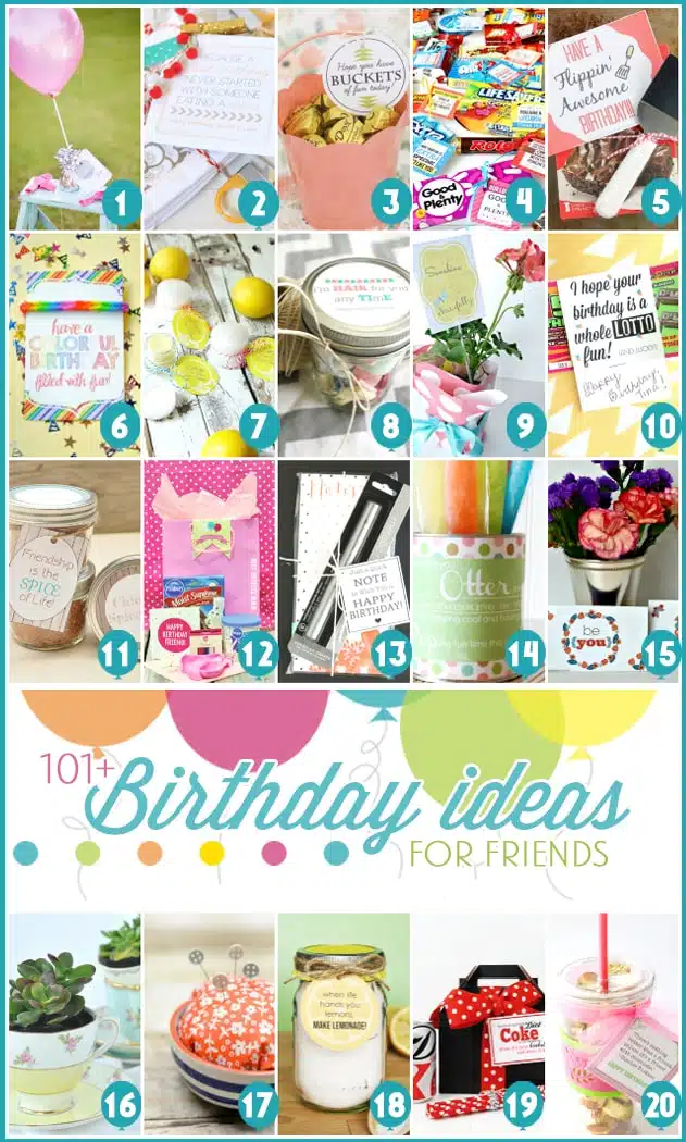 101 Birthday Ideas for Friends