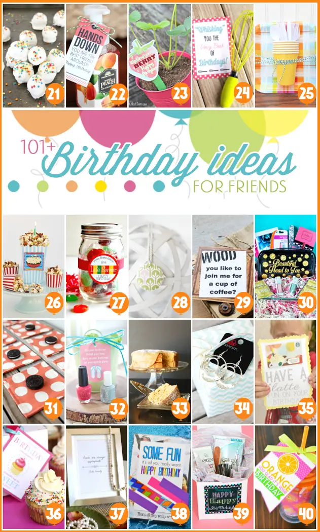 101 Birthday Ideas for Friends