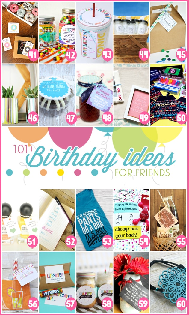 101 Birthday Ideas for Friends