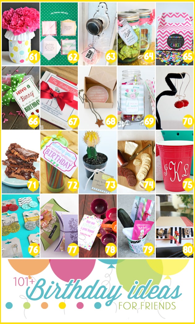 101 Birthday Ideas for Friends