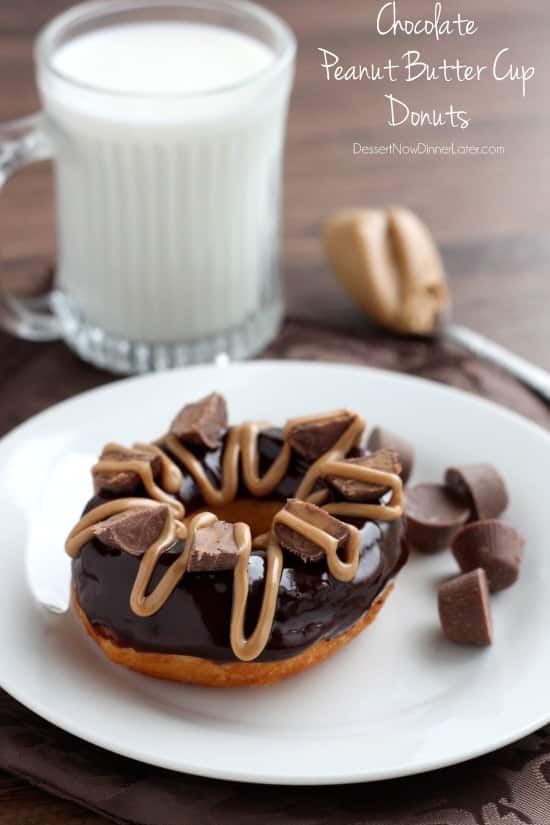 Chocolate Peanut Butter Cup Donuts