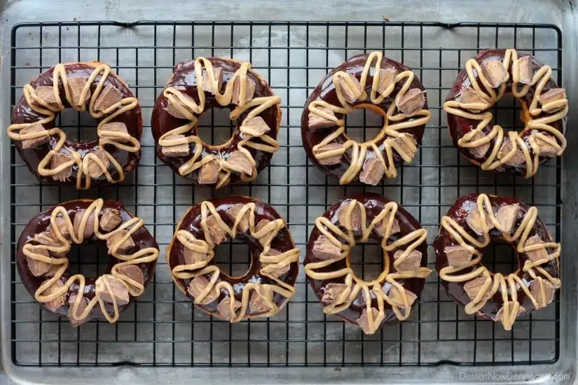 Chocolate Peanut Butter Cup Donuts