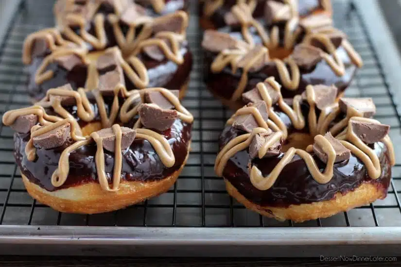 Chocolate Peanut Butter Cup Donuts