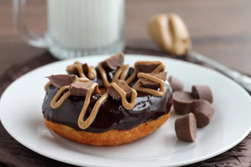 Chocolate Peanut Butter Cup Donuts