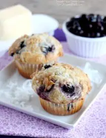 Coconut Blueberry Muffins