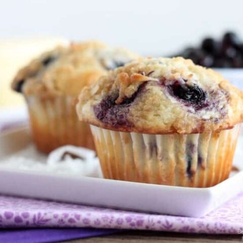 Coconut Blueberry Muffins