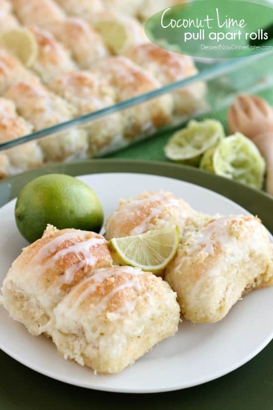 Coconut Lime Pull Apart Rolls