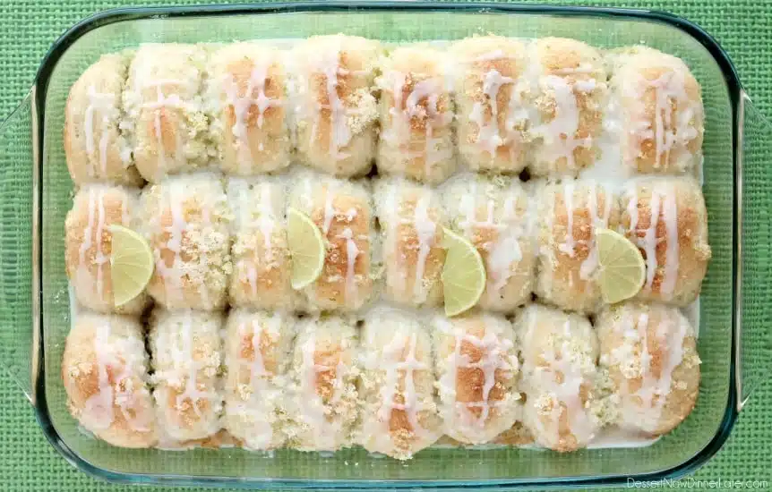 Coconut Lime Pull Apart Rolls